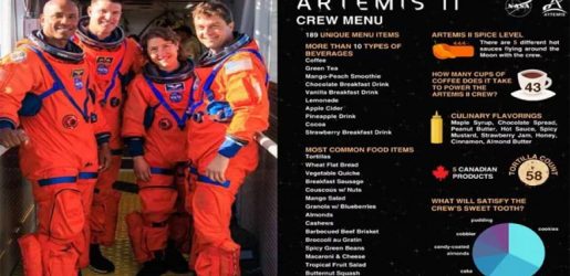 চাঁদে যাওয়া মানুষদের খাবারে কী কী রয়েছে?