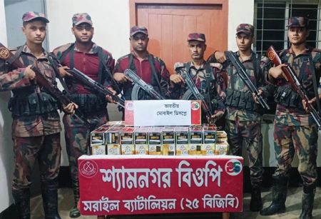 ব্রাহ্মণবাড়িয়ায় ৬৬ লাখ টাকার চোরাইপণ্য জব্দ
