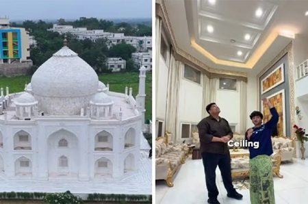 স্ত্রীর ভালোবাসায় নিজের বাড়িকেই বানালেন ‘তাজমহল’