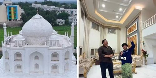স্ত্রীর ভালোবাসায় নিজের বাড়িকেই বানালেন ‘তাজমহল’