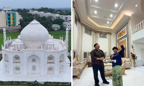 স্ত্রীর ভালোবাসায় নিজের বাড়িকেই বানালেন ‘তাজমহল’