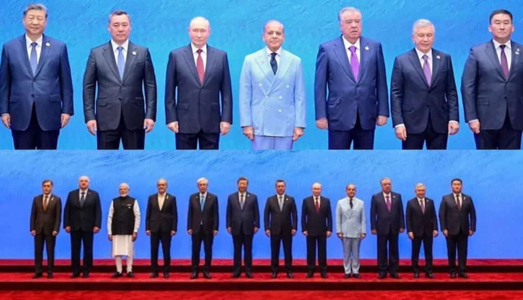 এসসিওর ছবিতে মোদিকে বাদ দিলেন শাহবাজ, তুমুল বিতর্ক
