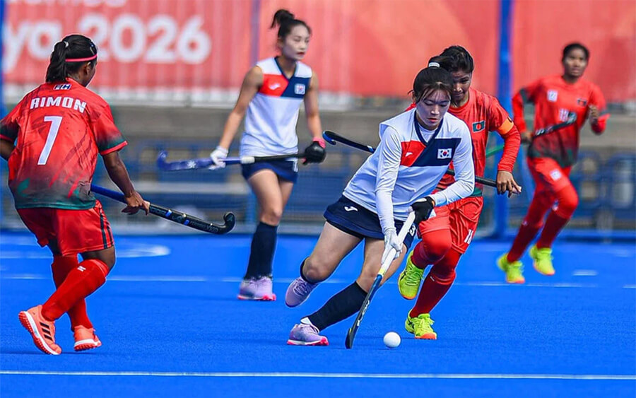 এশিয়ান গেমসে টানা তৃতীয় হার বাংলাদেশের নারী হকি দলের