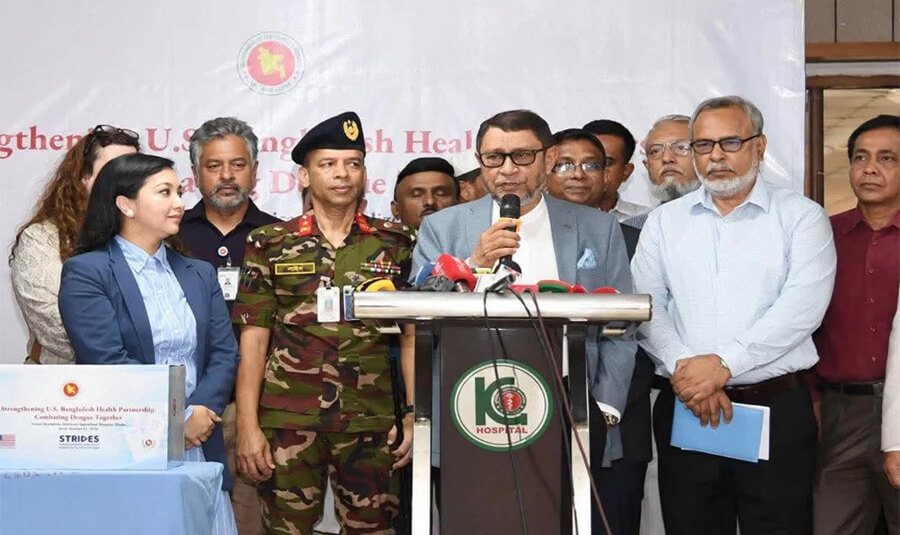 ডেঙ্গু মোকাবিলায় যুক্তরাষ্ট্রের ৫ লাখ কিট, দ্রুত দেশজুড়ে বিতরণের নির্দেশ