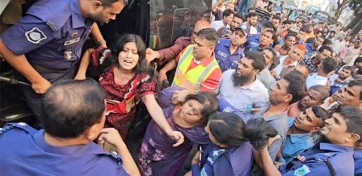 বগুড়ায় আদালত চত্বরে তরুণীকে জোর করে মাইক্রোবাসে তোলার চেষ্টা