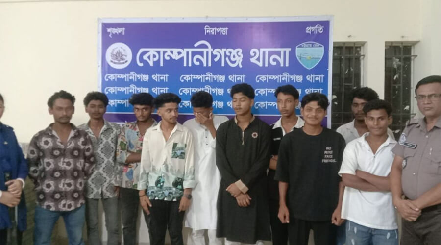 নোয়াখালীতে কিশোর গ্যাংবিরোধী অভিযানে আটক ১৭০